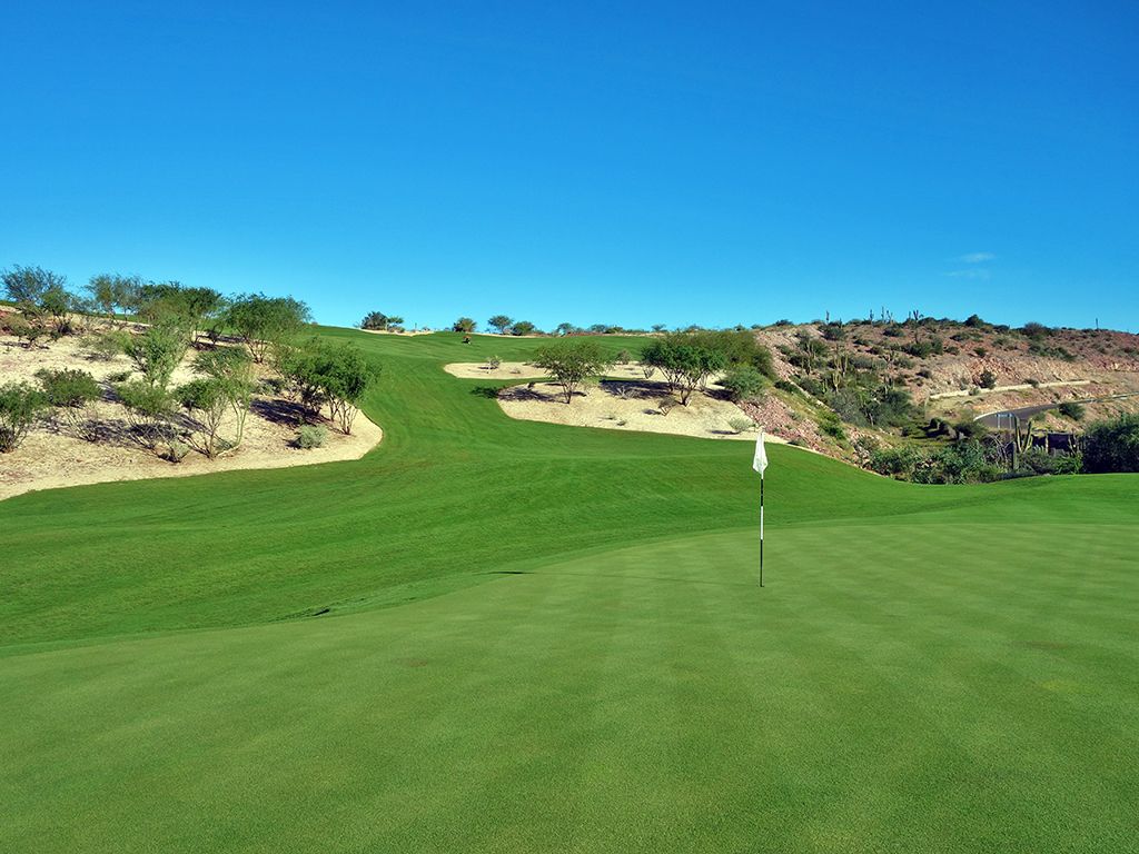 7th Hole at El Cortes Puerta Cortes Golf Club (451 Yard Par 4)